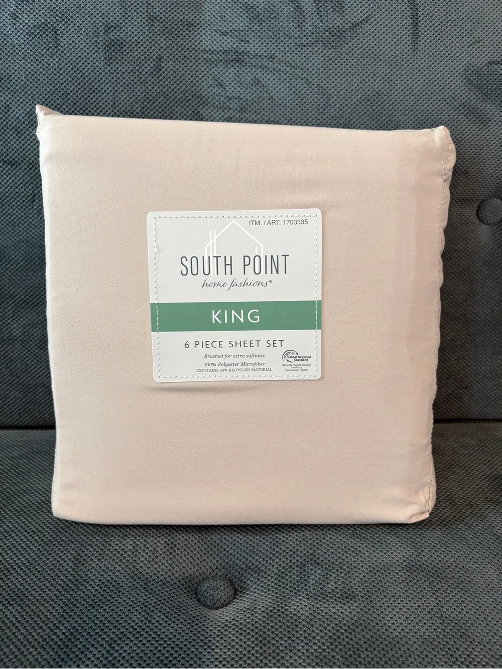 South Point King 6-Piece Sheet Set in Soft beige